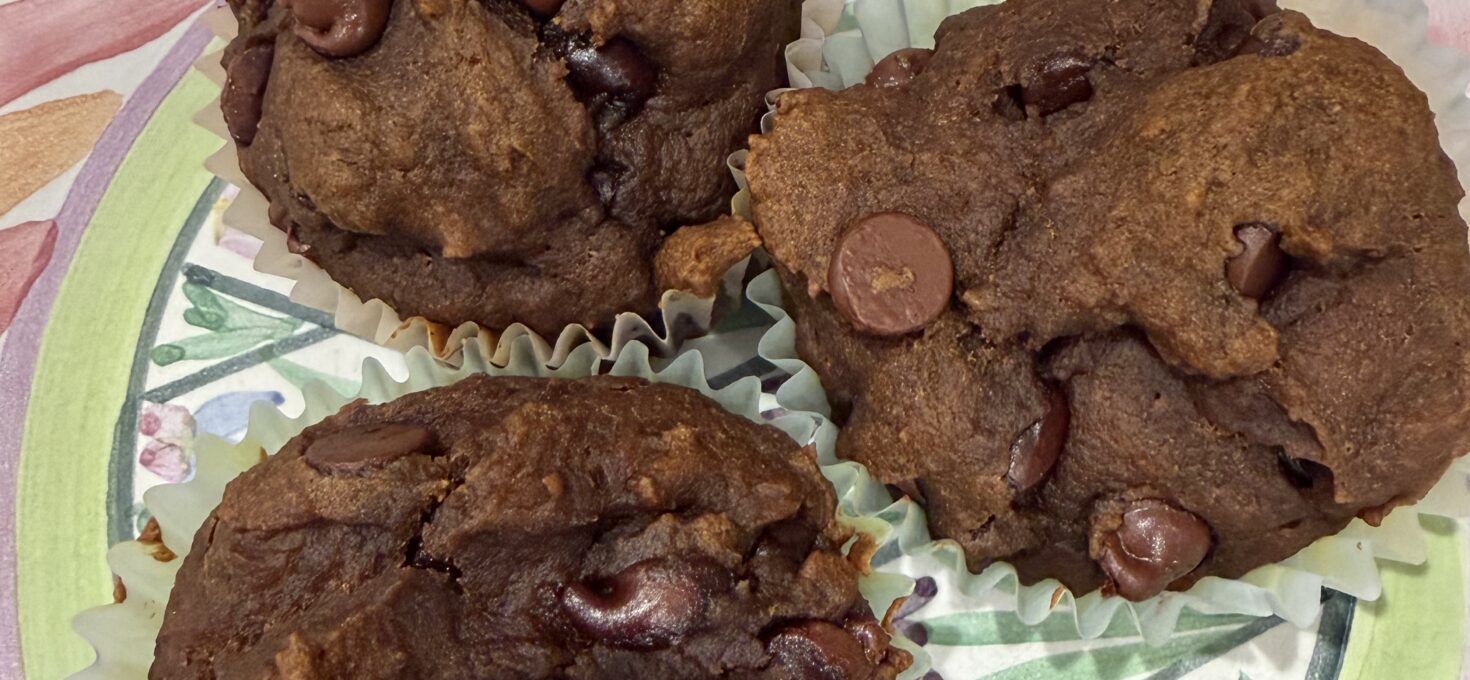 Pumpkin Muffins with Chocolate Chips